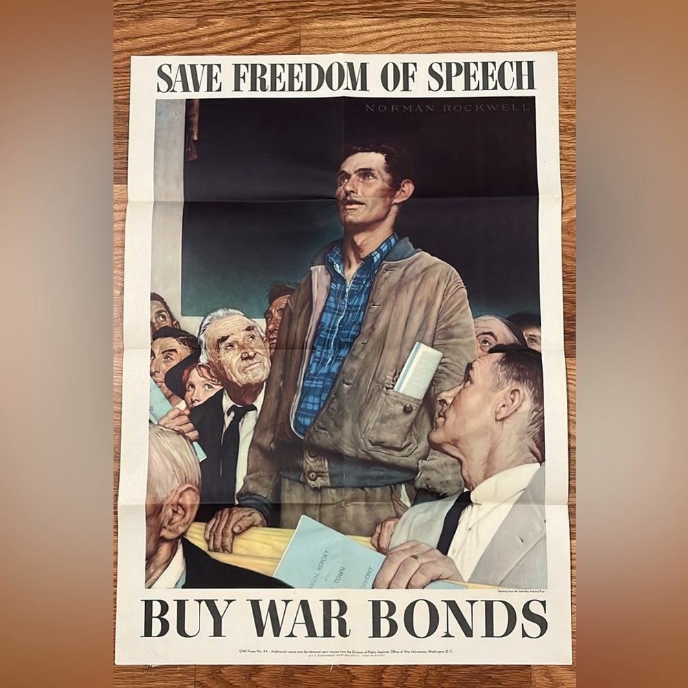 WWII war bonds poster